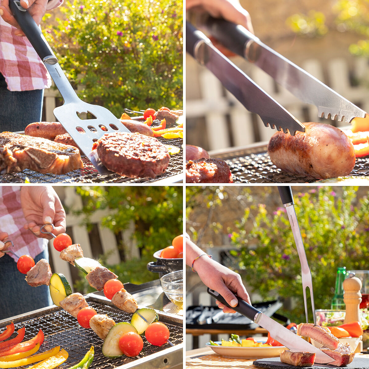 Outils inclus dans le kit ustensiles barbecue avec mallette