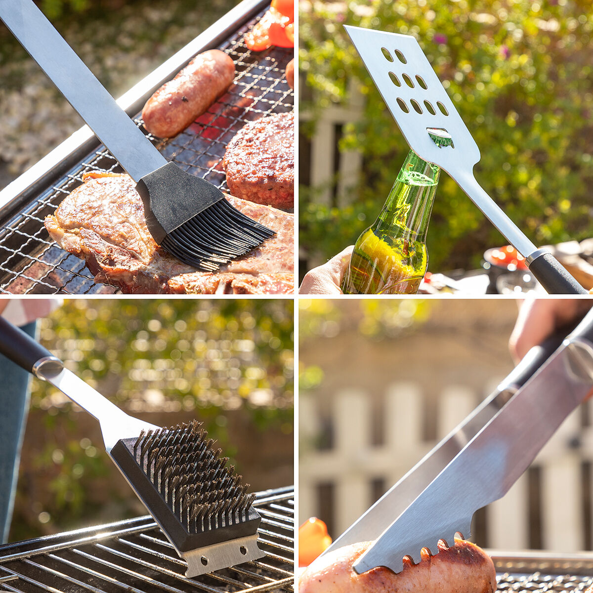 Rangement du kit ustensiles barbecue avec mallette