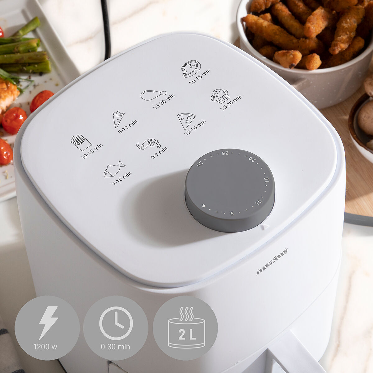 Airfryer InnovaGoods Fryinn Lite posée en cuisine – Cozy-cook