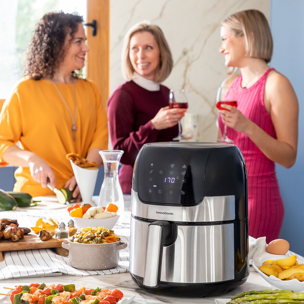 Écran tactile Airfryer InnovaGoods Fryinn 3,5 L – Cozy-cook