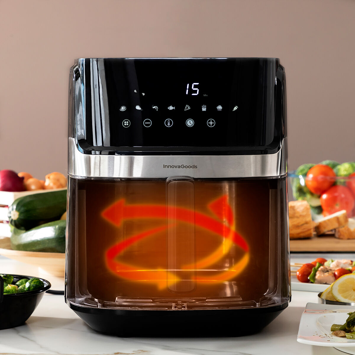 Écran tactile Airfryer InnovaGoods Fryinn Pro – Cozy-cook