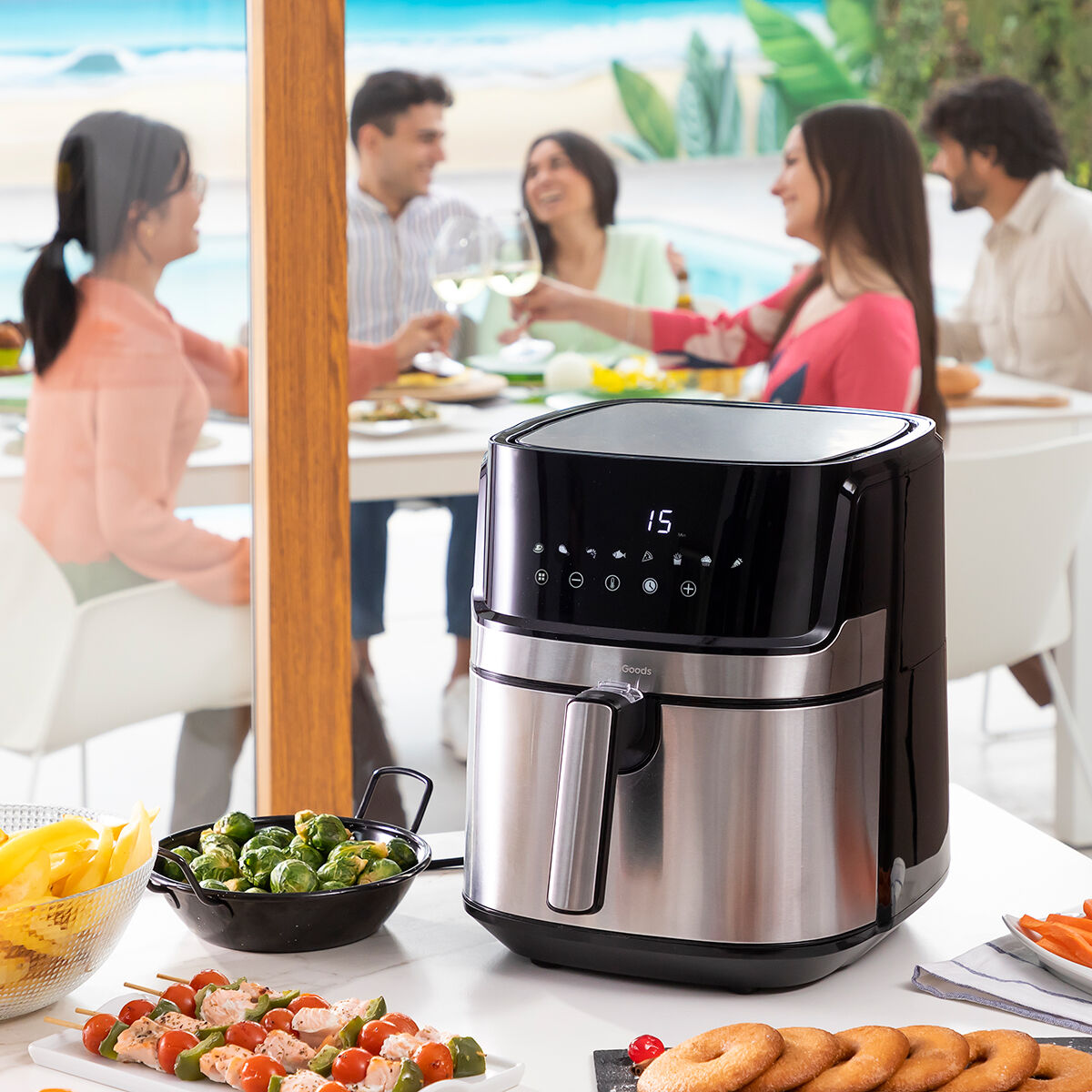 Vue latérale Airfryer InnovaGoods Fryinn Pro – Cozy-cook