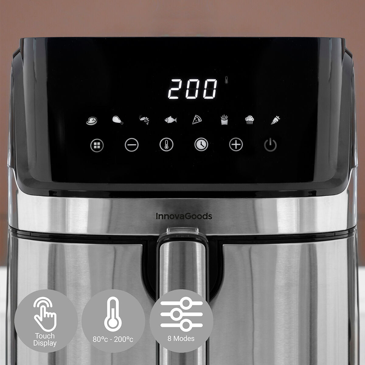 Airfryer InnovaGoods Fryinn Pro posée sur plan de travail – Cozy-cook