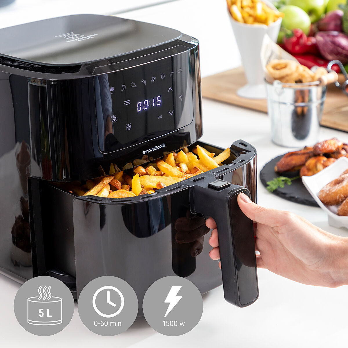 Vue d’ensemble Airfryer InnovaGoods Fryinn Balance – Cozy-cook