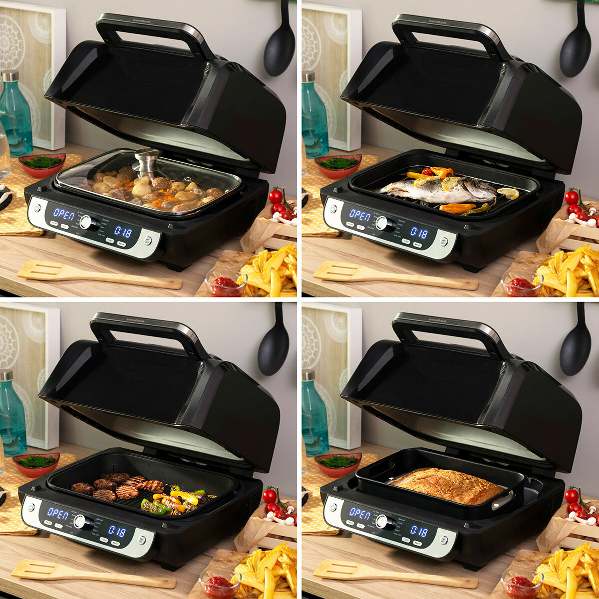 Vue latérale Airfryer InnovaGoods Fryinn 6 L – Cozy-cook
