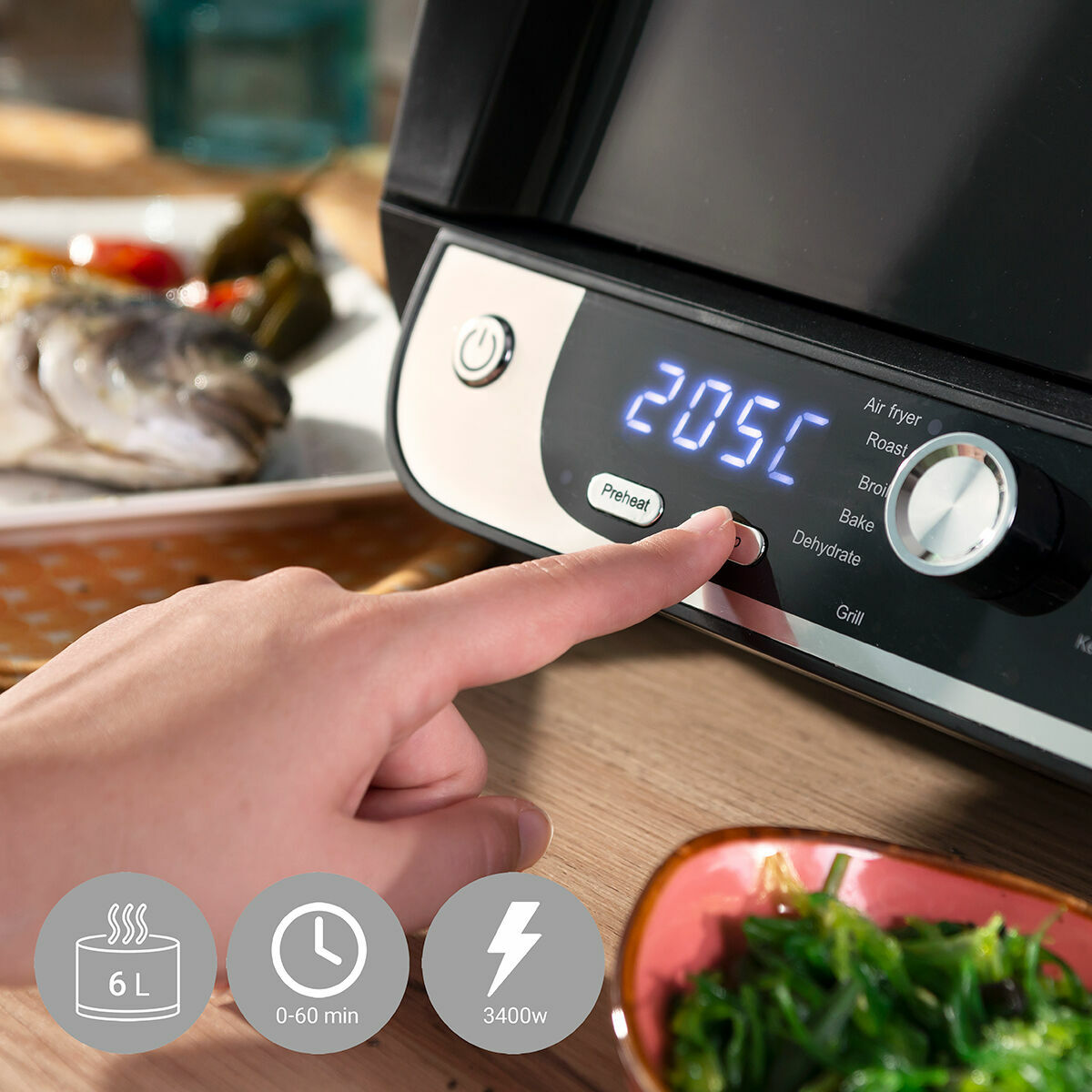 Airfryer InnovaGoods Fryinn 6 L avec gril – Cozy-cook
