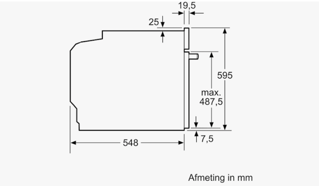 Intérieur Four Siemens HB537GES3 71 L – Cozy-cook