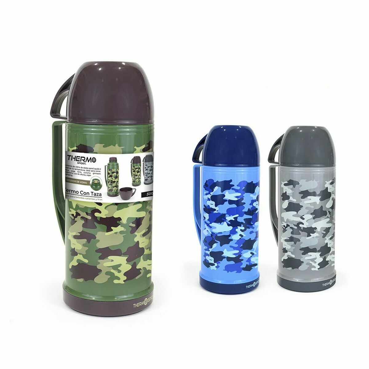 Utilisation du lot de 12 thermos de voyage en extérieur