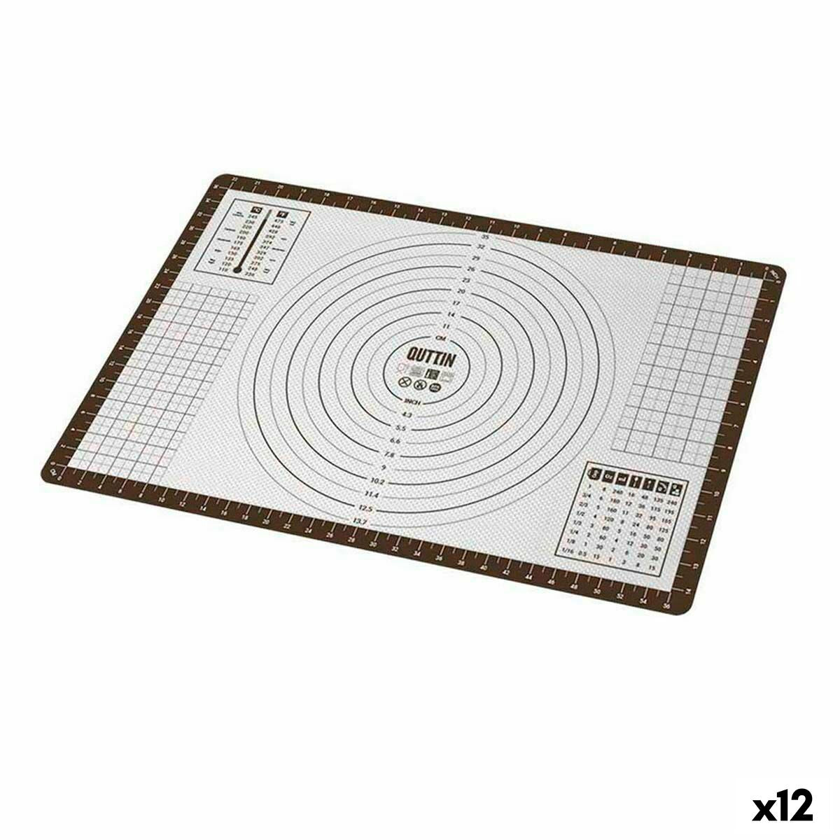 Lot de 12 tapis de cuisson silicone sur plaque de four