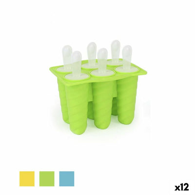 Lot de 12 moules glaces silicone colorés pour congélateur