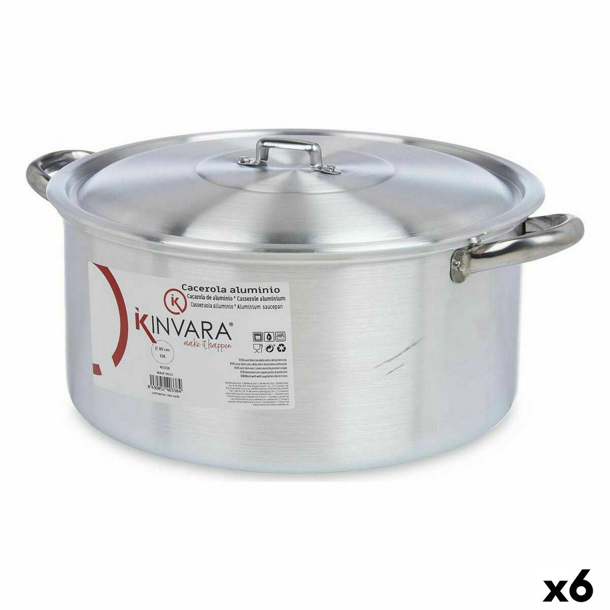 Lot de 6 casseroles Kinvara 10L