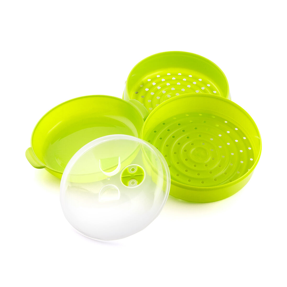 Cuisson légumes avec cuiseur vapeur double pour micro-ondes
