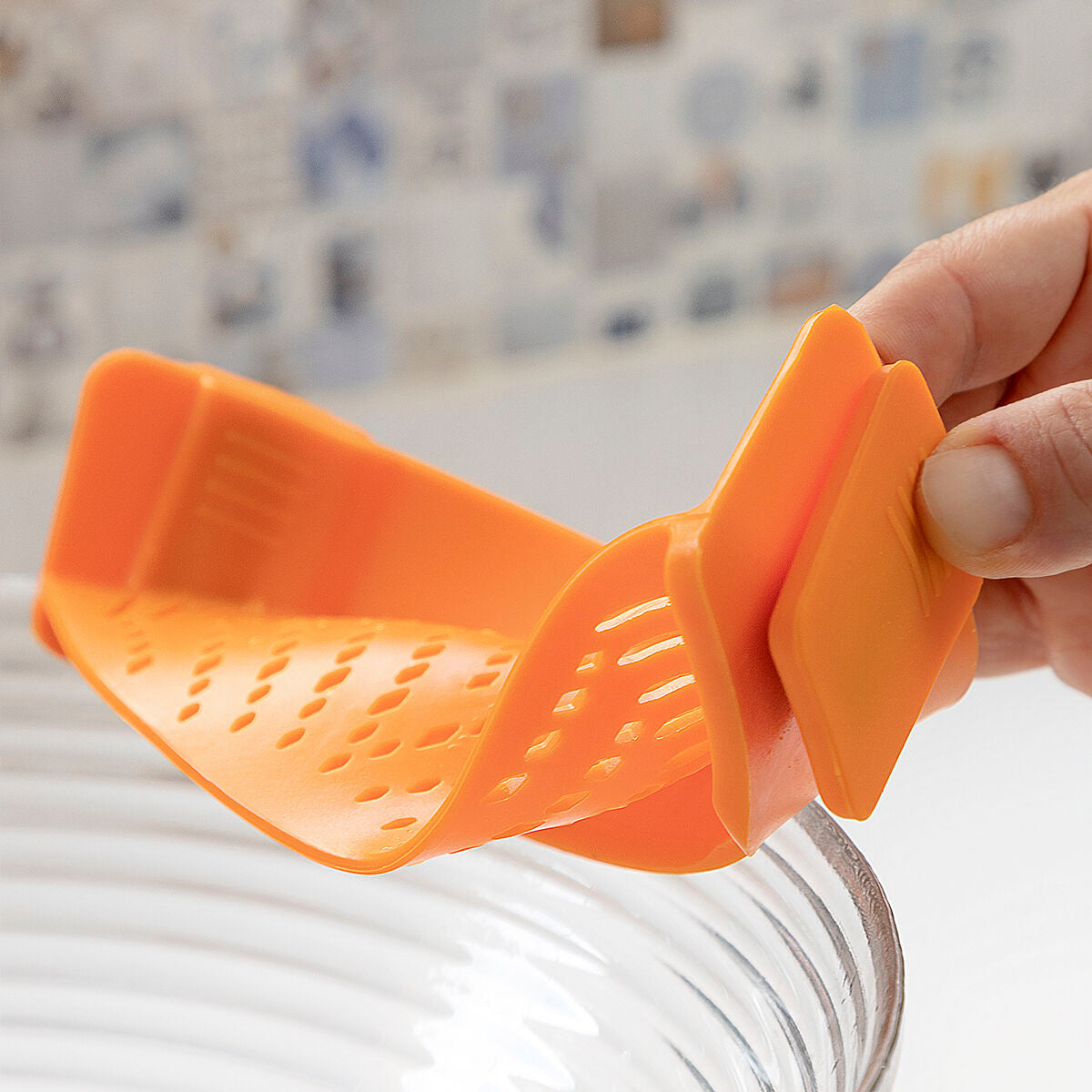 Nettoyage facile avec égouttoir silicone pliable Pastrainer