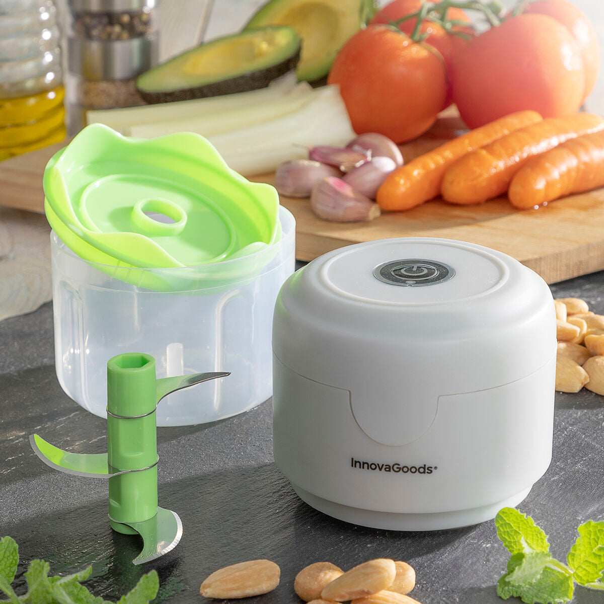 Mini Hachoir Portable Rechargeable avec câble USB