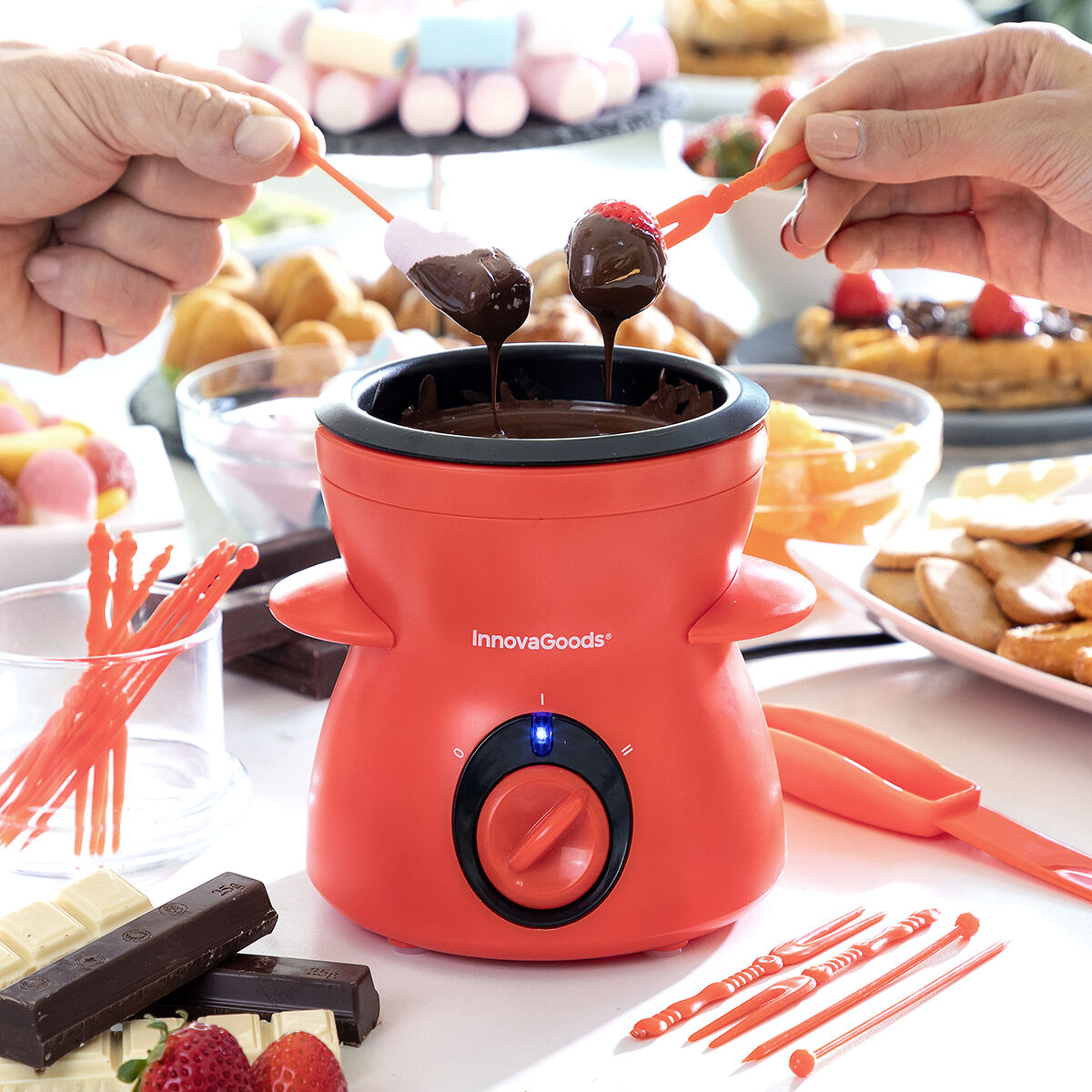 Fondue chocolat électrique InnovaGoods en fonctionnement