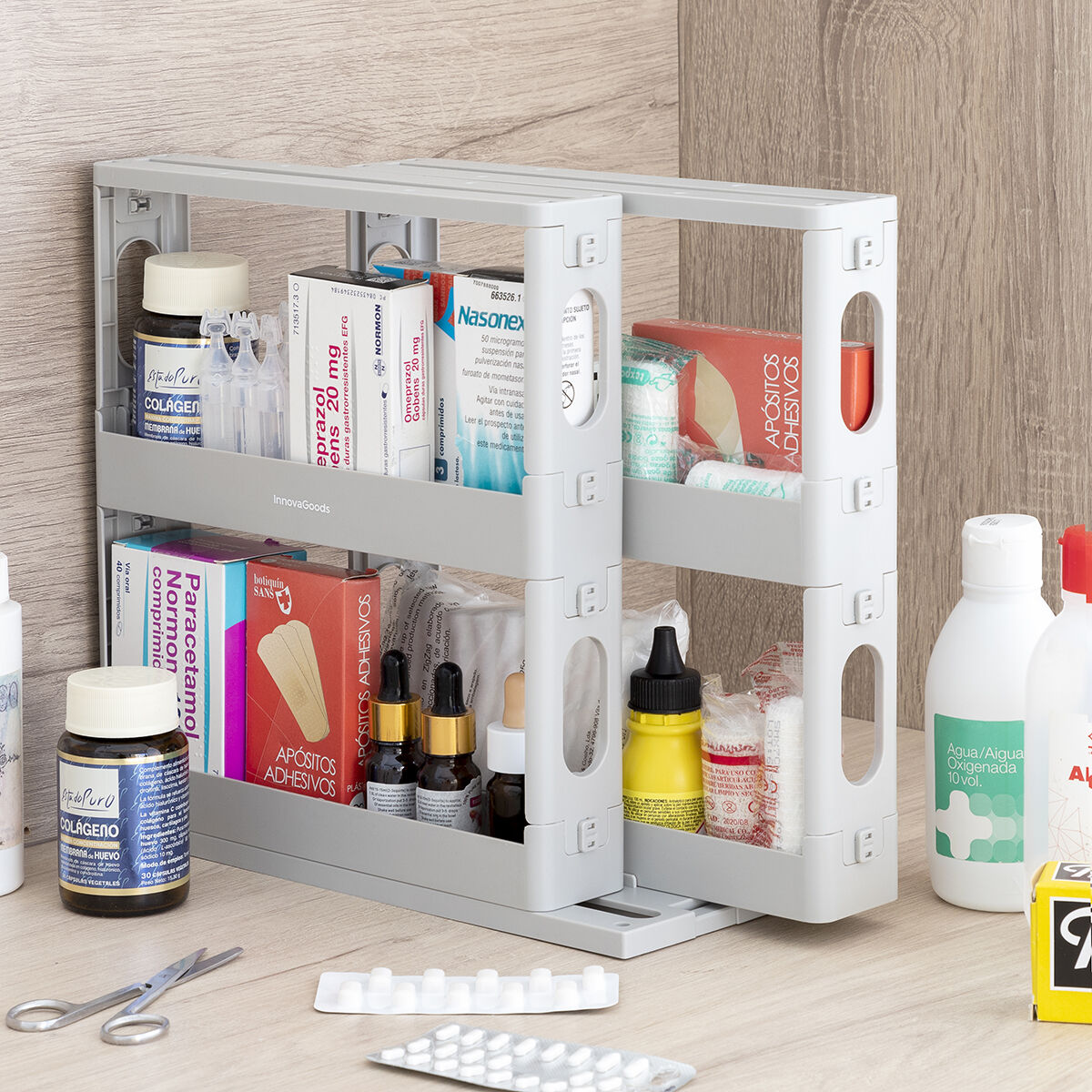 Organiseur d’épices compact à glissière