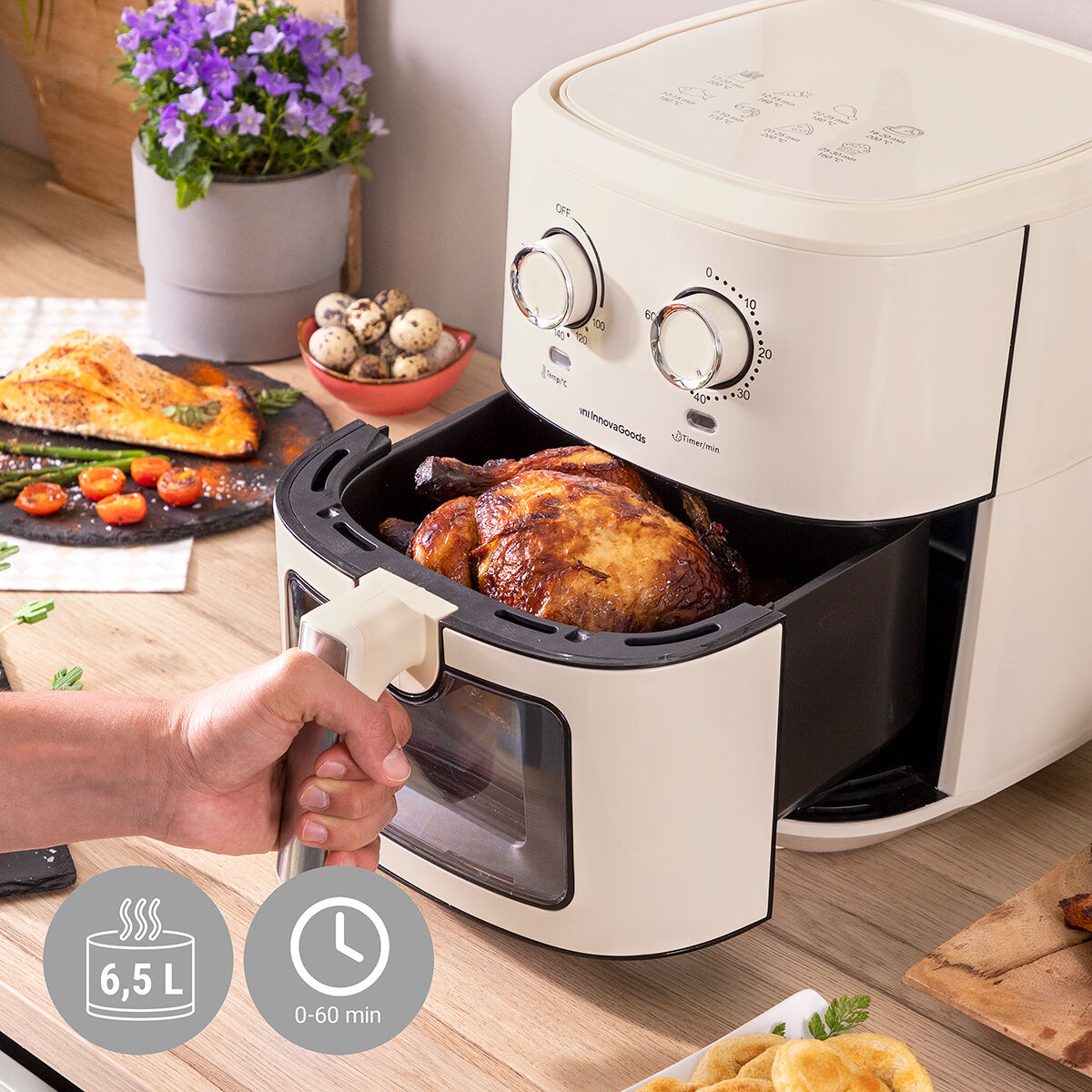 Vue de face Airfryer InnovaGoods Vynner Pro – Cozy-cook

