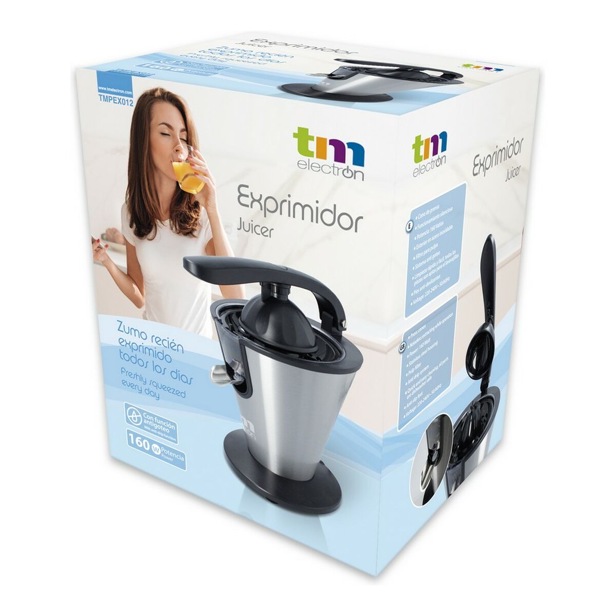 Extracteur de jus en acier inoxydable