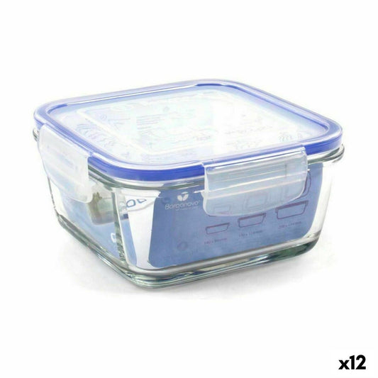 Lot de 12 boîte à lunch hermétique carré Cozy-cook

