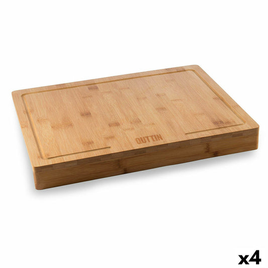 Lot de 4 planches à découper en bambou sur plan de travail

