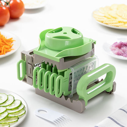Utilisation de la Mandoline Râpe Pliable 6 en 1 InnovaGoods

