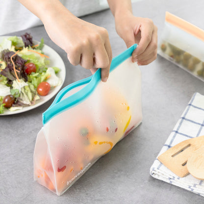 Rangement de repas dans le Set de 6 Sacs Réutilisables Hermétiques

