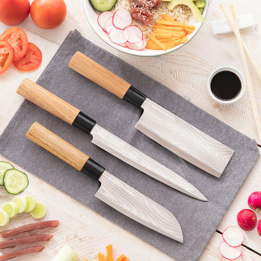 Lot de 3 couteaux Pro Innovagoods en acier inoxydable

