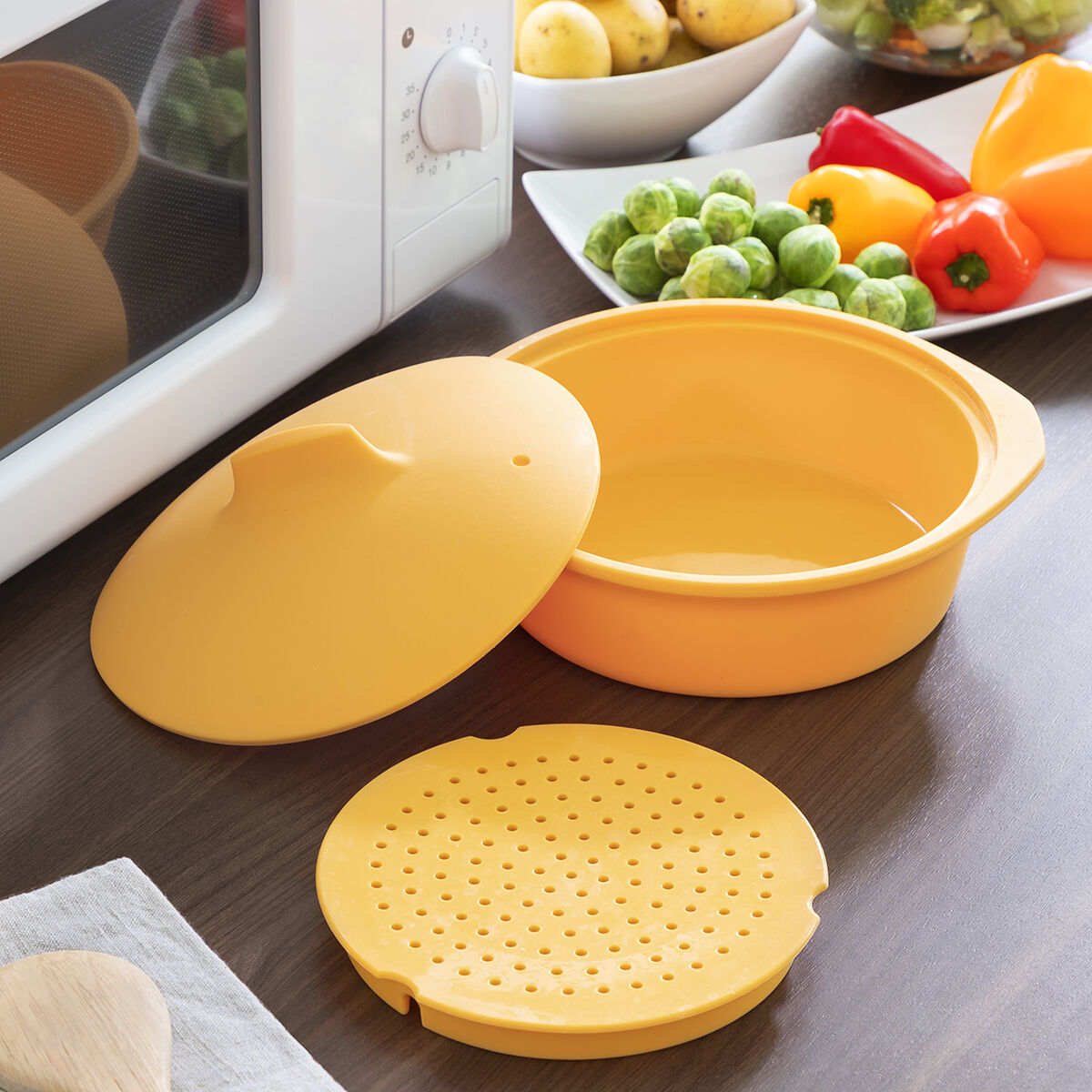 Cuisson rapide avec cuiseur à vapeur en silicone

