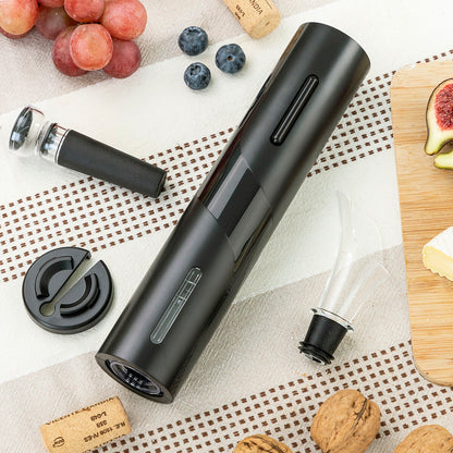Coffret cadeau avec tire-bouchon électrique vin set complet

